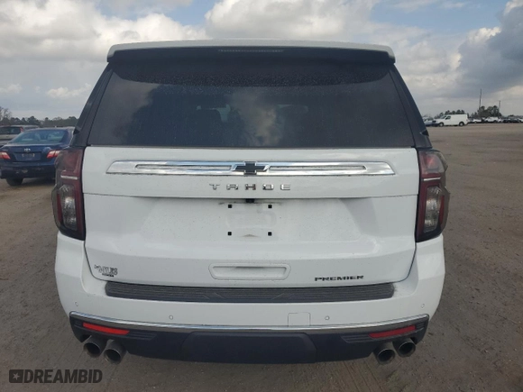 2023 Chevrolet Tahoe Premier with VIN 1GNSKSKD2PR443696, listed as a Copart auction lot 45093735 with 13,471 mi miles and Salvage Title. Bid and sale history available at carsss.com. Image 6.
