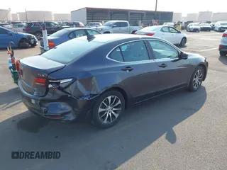 2016 Acura TLX with VIN 19UUB1F37GA009304, listed as a IAAI auction lot 41558307 with 39,567 mi miles. Bid and sale history available at carsss.com. Image 4.