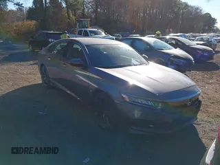 2018 Honda Accord Sedan Sport 1.5T with VIN 1HGCV1F3XJA249635, listed as a IAAI auction lot 40832285 with 89,762 mi miles. Bid and sale history available at carsss.com. Image 1.