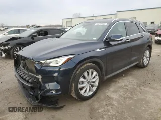 2019 Infiniti QX50 Essential with VIN 3PCAJ5M31KF126942, listed as a Copart auction lot 46349685 with 93,948 mi miles and Salvage Title. Bid and sale history available at DreamBid. Image 1.