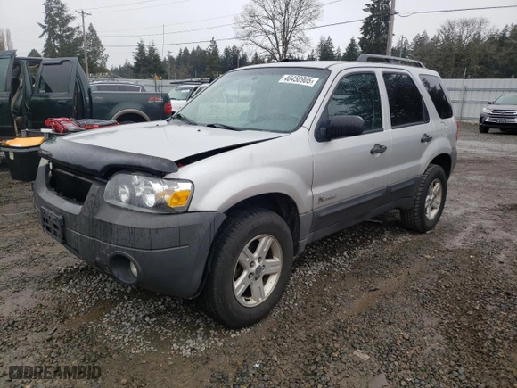 2007 Ford Escape Hybrid with VIN 1FMYU59H27KB33723, listed as a Copart auction lot 46458905 with 258,166 mi miles and Salvage Title. Bid and sale history available at carsss.com. Image 1.
