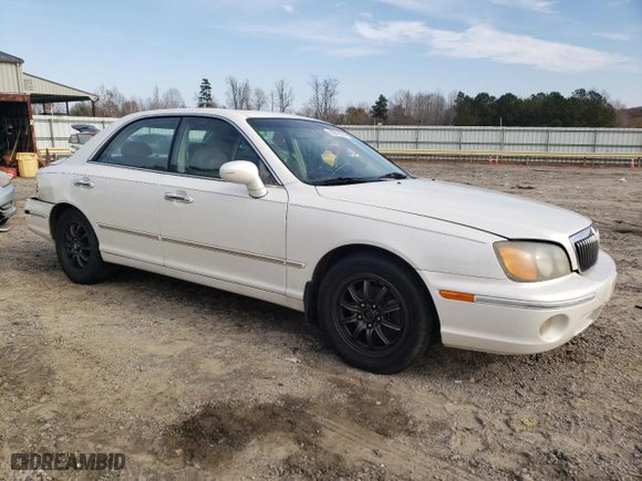 2003 Hyundai XG350 with VIN KMHFU45EX3A256912, listed as a Copart auction lot 80879044 with 152,669 mi miles and Salvage Title. Bid and sale history available at carsss.com. Image 4.