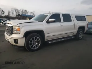2015 GMC Sierra 1500 Denali with VIN 3GTU2WEC8FG416383, listed as a Copart auction lot 85590534 with 175,903 mi miles and Salvage Title. Bid and sale history available at carsss.com. Image 1.