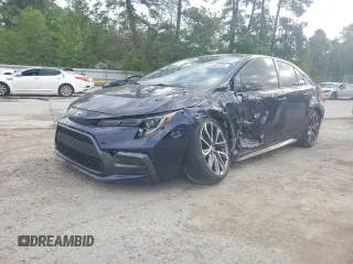 2020 Toyota Corolla XSE with VIN JTDT4RCE7LJ000475, listed as a Copart auction lot 51596105 with 96,782 mi miles and Salvage Title. Bid and sale history available at carsss.com. Image 1.