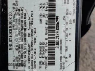 2012 Lincoln MKZ Hybrid z VIN 3LNDL2L32CR806299, wystawiony jako Copart lot #56191035 z przebiegiem 185 834 mil mil oraz Szkoda całkowita • Salvage title. Historia ofert i sprzedaży dostępna na DreamBid. Obrazek 12.