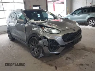 2021 Kia Sportage S with VIN KNDP6CAC8M7885732, listed as a IAAI auction lot 41356296 with 96,141 mi miles and . Bid and sale history available at DreamBid. Image 1.