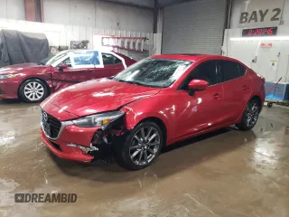 2018 Mazda 3 Grand Touring with VIN 3MZBN1W30JM186622, listed as a Copart auction lot 47452785 with 83,258 mi miles and Salvage Title. Bid and sale history available at carsss.com. Image 1.