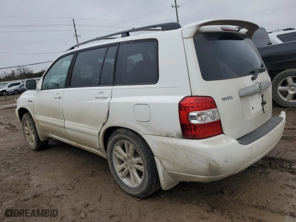2006 Toyota Highlander Hybrid with VIN JTEDW21A060013855, listed as a Copart auction lot 89391045 with 137,604 mi miles and Salvage Title. Bid and sale history available at carsss.com. Image 2.