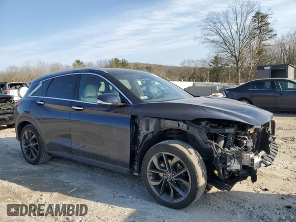 2022 Infiniti QX50 AUTOGRAPH with VIN 3PCAJ5DB4NF120984, listed as a Copart auction lot 48719285 with 30,968 mi miles and Salvage Title. Bid and sale history available at carsss.com. Image 4.