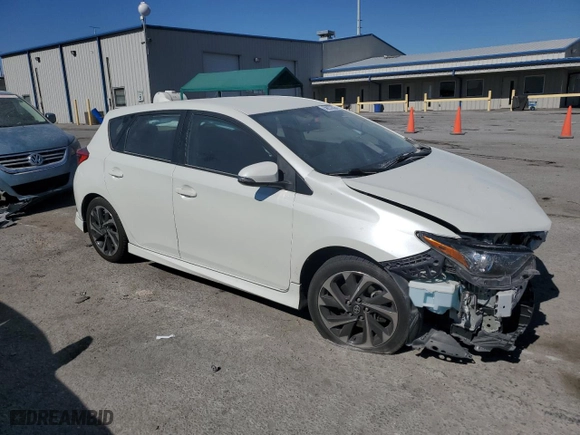 2016 Scion iM with VIN JTNKARJE2GJ519555, listed as a Copart auction lot 58922824 with 40,357 mi miles and Salvage Title. Bid and sale history available at carsss.com. Image 4.