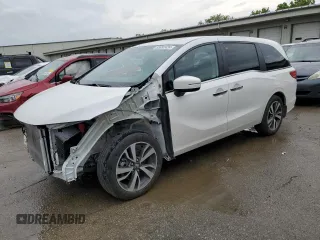 2023 Honda Odyssey Touring with VIN 5FNRL6H86PB049842, listed as a Copart auction lot 55992424 with 27,423 mi miles and Non Repairable. Bid and sale history available at DreamBid. Image 1.