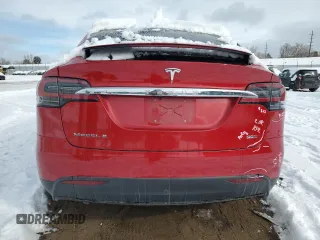 2016 Tesla Model X 70D with VIN 5YJXCAE23GF004772, listed as a Copart auction lot 45426655 with 77,453 mi miles and Salvage Title. Bid and sale history available at DreamBid. Image 6.