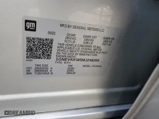 2021 Chevrolet Traverse Premier with VIN 1GNEVKKW5MJ248269, listed as a Copart auction lot 89350475 with 41,893 mi miles and Salvage Title. Bid and sale history available at carsss.com. Image 14.