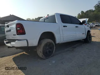 2025 Ram 1500 Big Horn with VIN 1C6SRFFPXSN521827, listed as a Copart auction lot 68621994 with 1,676 mi miles and Salvage Title. Bid and sale history available at carsss.com. Image 3.