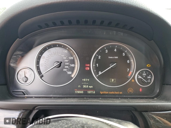 2012 BMW 5 Series 528i with VIN WBAXG5C53CDW66455, listed as a Copart auction lot 82329654 with 178,595 mi miles and Clean Title. Bid and sale history available at carsss.com. Image 9.