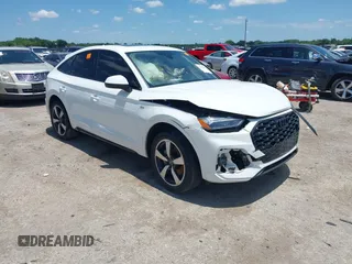 2022 Audi Q5 Sportback S line Premium Plus with VIN WA15AAFY4N2084268, listed as a IAAI auction lot 42463401 with Not provided miles and . Bid and sale history available at DreamBid. Image 1.