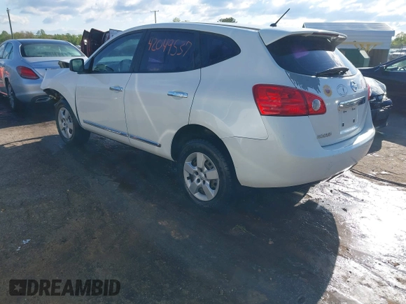 2013 Nissan Rogue S with VIN JN8AS5MTXDW043350, listed as a IAAI auction lot 42049537 with 84,573 mi miles. Bid and sale history available at carsss.com. Image 3.