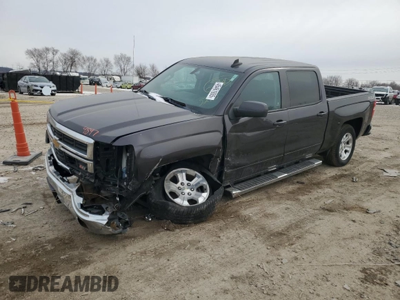 2015 Chevrolet Silverado 1500 LT with VIN 3GCUKREC9FG255270, listed as a Copart auction lot 45461935 with 152,540 mi miles and Salvage Title. Bid and sale history available at carsss.com. Image 1.