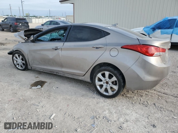 2013 Hyundai Elantra Limited with VIN 5NPDH4AE3DH385400, listed as a Copart auction lot 52817325 with 119,294 mi miles and Salvage Title. Bid and sale history available at DreamBid. Image 2.