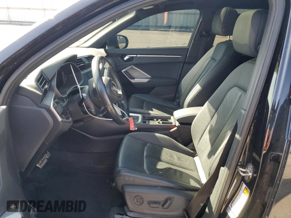 2020 Audi Q3 S line Premium Plus with VIN WA1EECF36L1040120, listed as a Copart auction lot 52399825 with 86,757 mi miles and Salvage title. Bid and sale history available at DreamBid. Image 7.