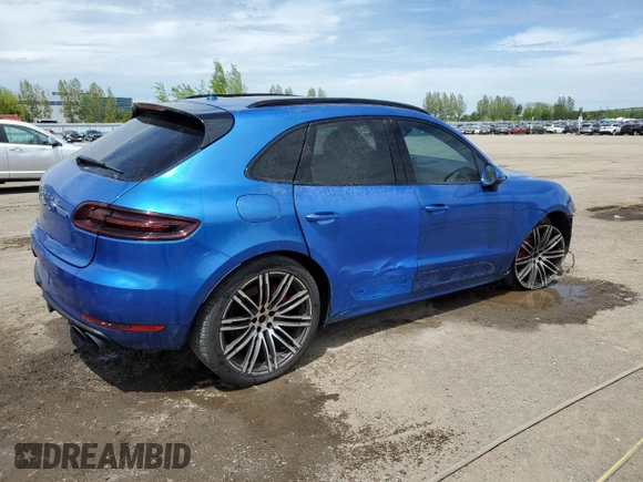 2017 Porsche Macan Turbo with VIN WP1AF2A59HLB60007, listed as a Copart auction lot 58046935 with 183,683 mi miles and Salvage title. Bid and sale history available at DreamBid. Image 3.