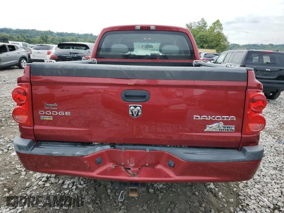 2010 Dodge Dakota SXT with VIN 1D7CW3GP8AS230686, listed as a Copart auction lot 65687704 with 110,017 mi miles and Salvage Title. Bid and sale history available at carsss.com. Image 6.