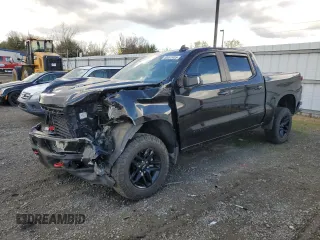 2022 Chevrolet Silverado 1500 LT Trail Boss with VIN 1GCPYFEL1NZ224717, listed as a Copart auction lot 49001405 with 25,197 mi miles and Salvage Title. Bid and sale history available at DreamBid. Image 1.