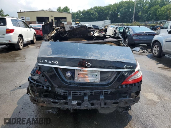 2013 Mercedes-Benz CLS-Class CLS 550 with VIN WDDLJ9BB2DA085295, listed as a Copart auction lot 63246404 with 0 mi miles and Non Repairable. Bid and sale history available at carsss.com. Image 6.