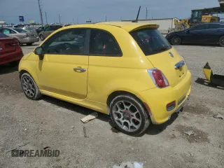 2013 FIAT 500 Sport with VIN 3C3CFFBR2DT739877, listed as a Copart auction lot 50648455 with 71,494 mi miles and Salvage Title. Bid and sale history available at carsss.com. Image 2.
