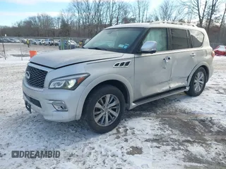 2017 Infiniti QX80 with VIN JN8AZ2NE9H9158598, listed as a IAAI auction lot 41326752 with 124,906 mi miles. Bid and sale history available at carsss.com. Image 17.