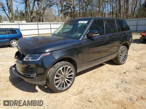 2018 Land Rover Range Rover HSE with VIN SALGS2RKXJA381482, listed as a Copart auction lot 45715265 with 74,578 mi miles and Non repairable. Bid and sale history available at DreamBid. Image 1.