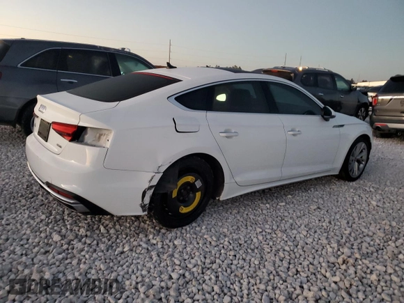 2022 Audi A5 Sportback Premium with VIN WAUABCF54NA014307, listed as a Copart auction lot 71891573 with 25,486 mi miles. Bid and sale history available at carsss.com. Image 3.