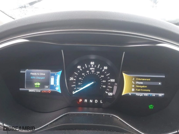 2017 Ford Fusion Energi SE with VIN 3FA6P0PU6HR203037, listed as a IAAI auction lot 41567334 with 96,852 mi miles. Bid and sale history available at carsss.com. Image 7.