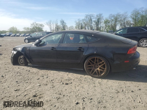 2014 Audi S7 Prestige with VIN WAUW2AFC4EN077425, listed as a Copart auction lot 53777755 with 136,062 mi miles and Salvage Title. Bid and sale history available at carsss.com. Image 2.