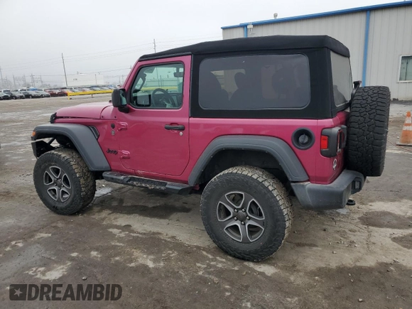 2021 Jeep Wrangler Sport S with VIN 1C4GJXAG3MW858730, listed as a Copart auction lot 44279865 with 25,857 mi miles and Salvage Title. Bid and sale history available at DreamBid. Image 2.