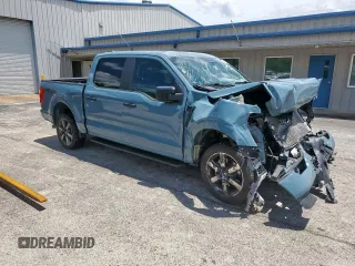 2023 Ford F-150 XL with VIN 1FTEW1CP7PKD02399, listed as a Copart auction lot 60738155 with 23,059 mi miles and Salvage title. Bid and sale history available at DreamBid. Image 4.