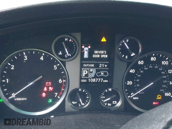 2014 Lexus LX 570 with VIN JTJHY7AX6E4137344, listed as a IAAI auction lot 41260948 with 108,777 mi miles and . Bid and sale history available at DreamBid. Image 7.
