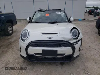 2023 MINI Convertible Cooper S with VIN WMW43DL01P3R28109, listed as a Copart auction lot 58678604 with 3,682 mi miles and Salvage Title. Bid and sale history available at carsss.com. Image 5.