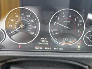 2013 BMW 3 Series 335i xDrive with VIN WBA3B9C59DF586989, listed as a Copart auction lot 52756845 with 120,785 mi miles and Salvage Title. Bid and sale history available at carsss.com. Image 9.