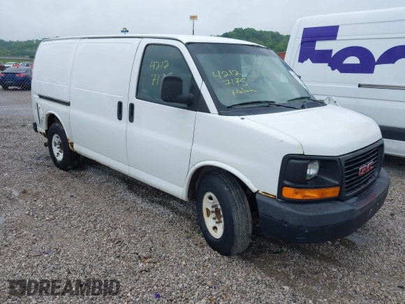 2012 GMC Savana Cargo z VIN 1GTW7FCA3C1186368, wystawiony jako IAAI lot #42127175 z przebiegiem 512 034 mil mil oraz . Historia ofert i sprzedaży dostępna na DreamBid. Obrazek 1.