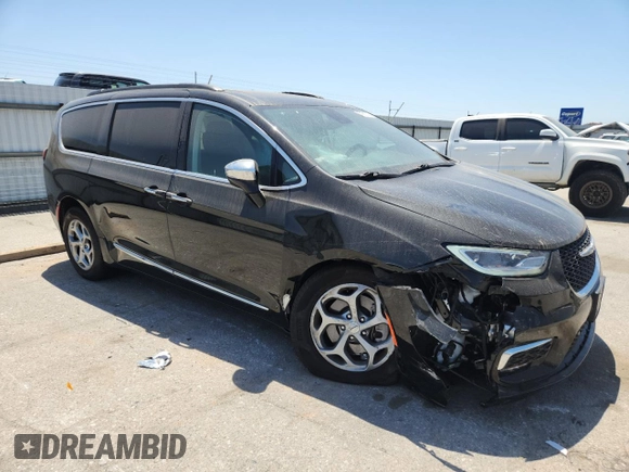2023 Chrysler Pacifica Limited with VIN 2C4RC3GG8PR604835, listed as a Copart auction lot 57661325 with 33,232 mi miles and Salvage title. Bid and sale history available at DreamBid. Image 4.