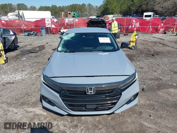 2022 Honda Accord Sport SE with VIN 1HGCV1F43NA007655, listed as a IAAI auction lot 41780298 with 47,428 mi miles and . Bid and sale history available at carsss.com. Image 12.