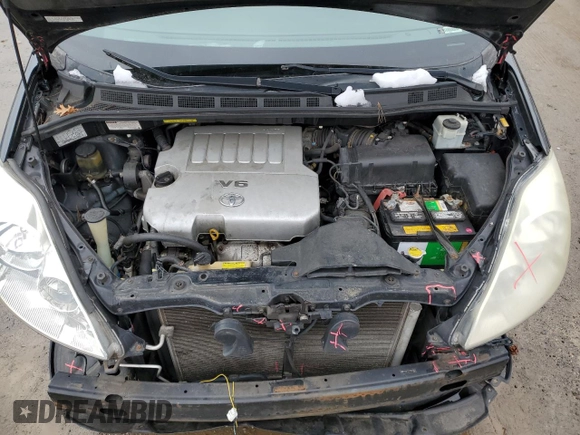 2008 Toyota Sienna XLE with VIN 5TDBK22C18S009630, listed as a Copart auction lot 44708035 with 233,359 mi miles and Salvage Title. Bid and sale history available at carsss.com. Image 12.