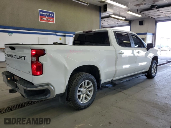 2021 Chevrolet Silverado 1500 LT with VIN 3GCUYDED8MG243182, listed as a Copart auction lot 51667475 with 104,195 mi miles and Salvage Title. Bid and sale history available at carsss.com. Image 3.