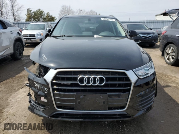 2018 Audi Q3 Premium Plus with VIN WA1JCCFS6JR032240, listed as a Copart auction lot 48233765 with 76,273 mi miles and Salvage Title. Bid and sale history available at carsss.com. Image 5.