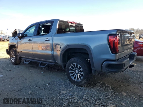 2021 GMC Sierra 1500 AT4 with VIN 1GTP9EEL8MZ209878, listed as a Copart auction lot 43630505 with 61,755 mi miles and Salvage Title. Bid and sale history available at carsss.com. Image 2.