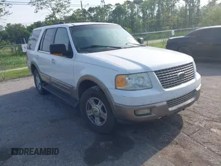 2003 Ford Expedition Eddie Bauer z VIN 1FMRU17W13LA60377, wystawiony jako IAAI lot #42220081 z przebiegiem 247 990 mil mil oraz . Historia ofert i sprzedaży dostępna na DreamBid. Obrazek 1.