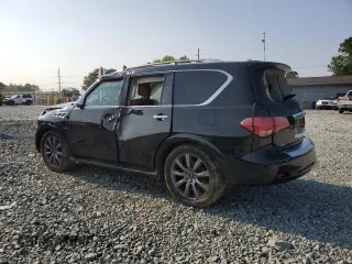 2017 Infiniti QX80 Signature Edition with VIN JN8AZ2NE3H9158323, listed as a Copart auction lot 59137865 with 150,849 mi miles and Salvage title. Bid and sale history available at DreamBid. Image 2.
