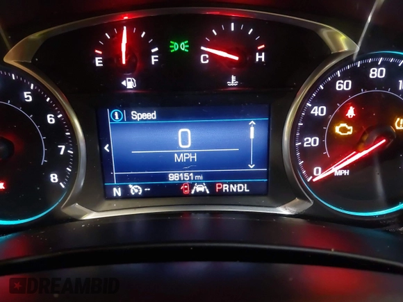 2020 Chevrolet Equinox LT with VIN 2GNAXUEV5L6244807, listed as a IAAI auction lot 41657321 with 98,151 mi miles and . Bid and sale history available at DreamBid. Image 7.