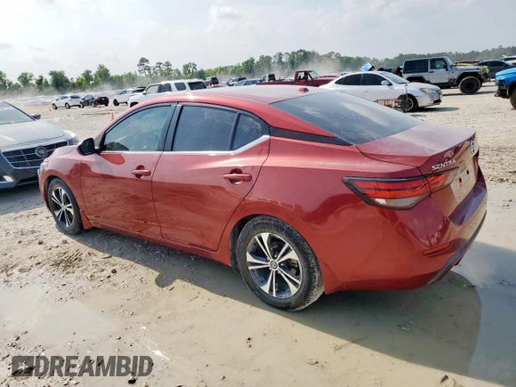 2021 Nissan Sentra SV with VIN 3N1AB8CV5MY310650, listed as a Copart auction lot 60123855 with 68,527 mi miles and Salvage title. Bid and sale history available at DreamBid. Image 2.